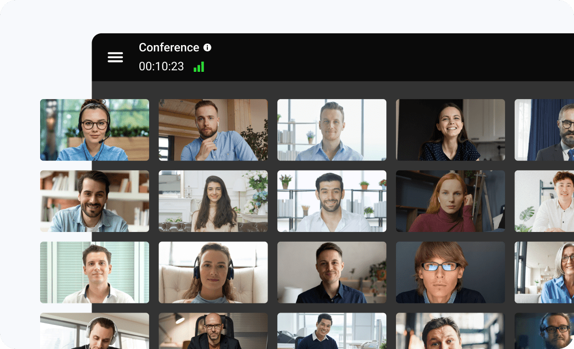 Video conference in 4K resolution