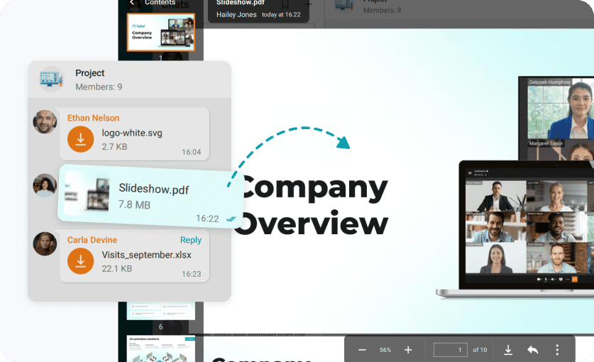 Built-in Document and Media Viewer