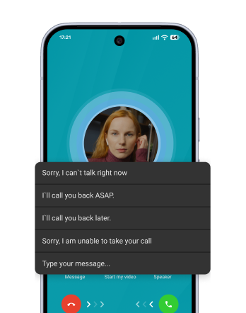Quick Replies to Incoming Calls