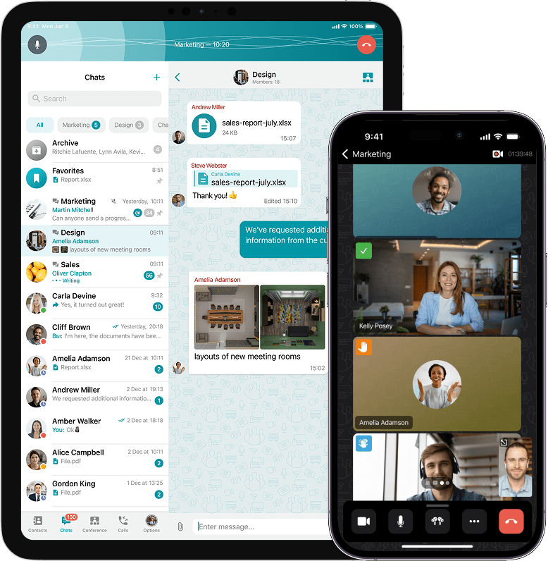 Discover the feature-packed capabilities of TrueConf app for iOS/iPadOS!