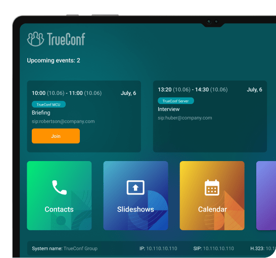 Control via Tablet