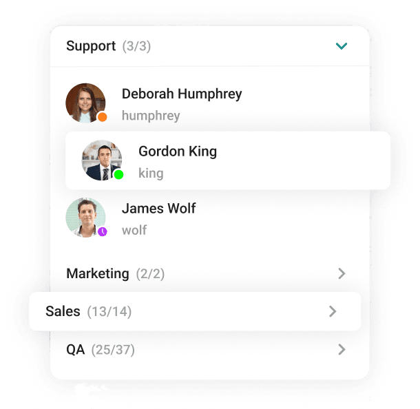 Organization of the Address Book