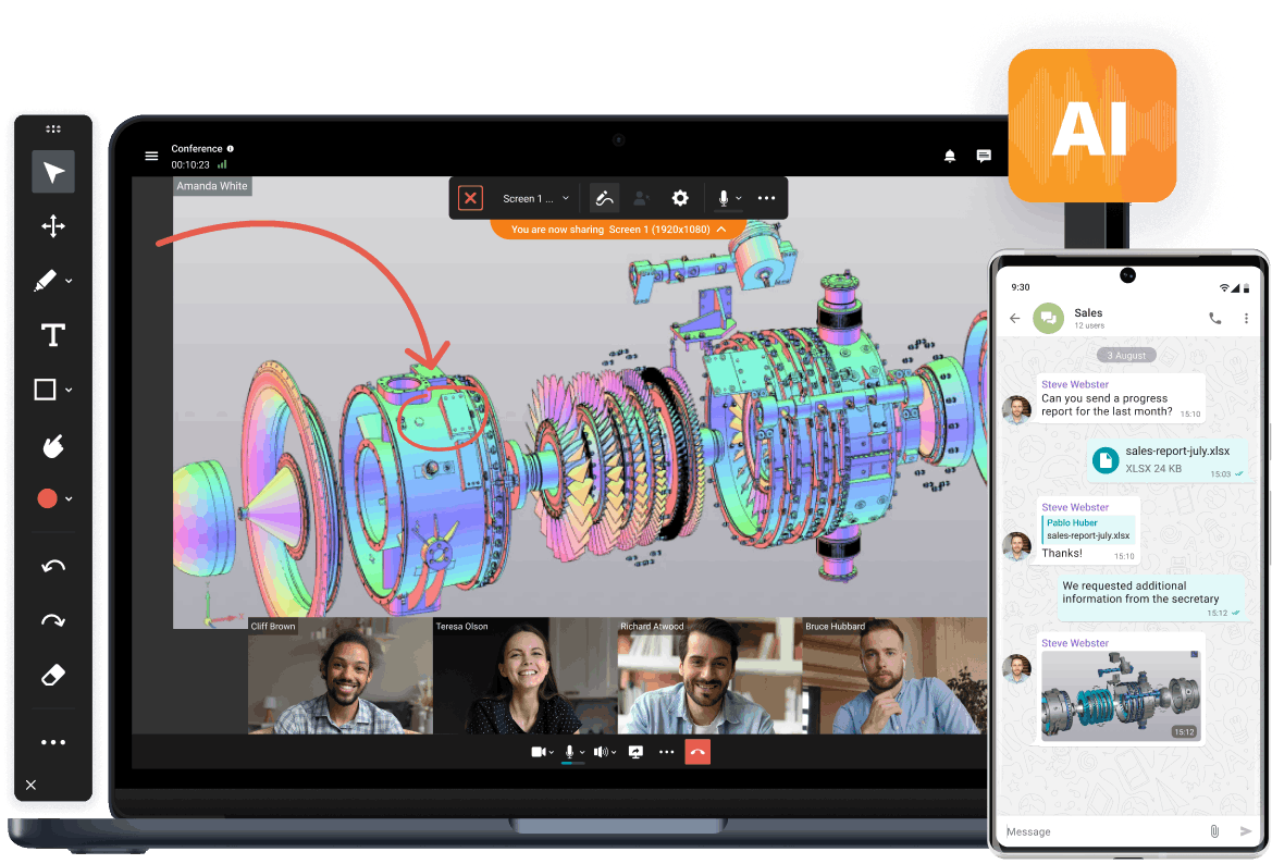 Try the secure TrueConf video conference platform!