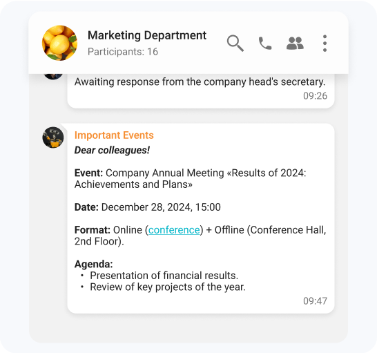 Important Event Notifications