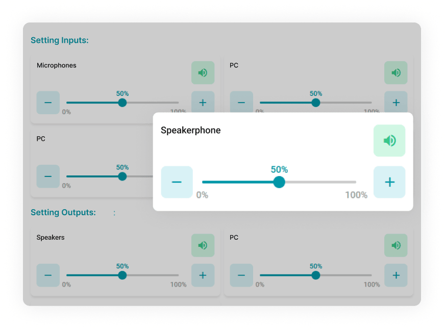 Flexible Sound Settings